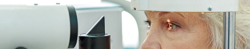 Sight,Of,Old,Woman,Verifying,By,Apparatus