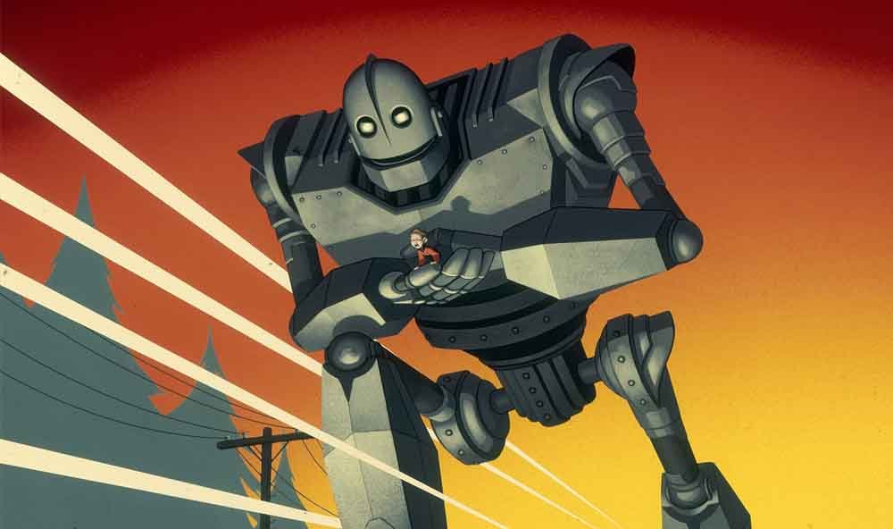 The Iron Giant (1999)- Robot Aşkı: Metal Kalplerin Dansı – 25 Tane En İyi Robot Filmi Listesi