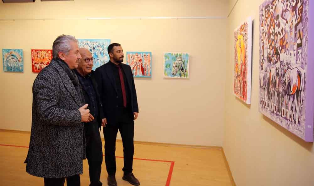 Gaziantep Sanat Sahnesi Pınar Kanber Sergisi Kervansaraylar Temalı Eserler Renklerle Canlandırılmış Tarihi Yapılar Sanatın Düşündürme Ve Sorgulama Gücü (3)
