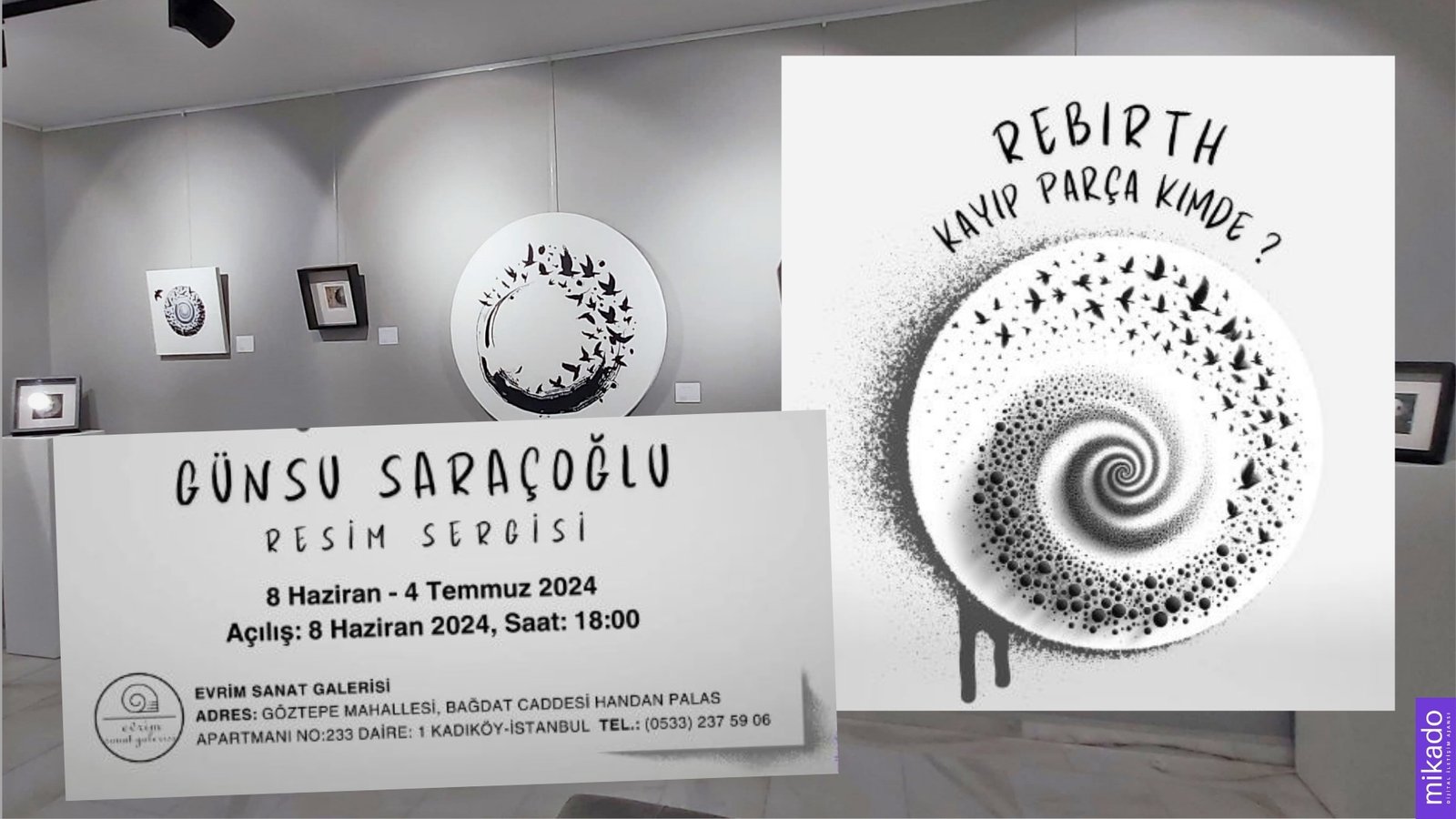 Günsu Saraçoğlu’nun Rebirth, Kayıp Parça Kimde Sergisi Evrim Sanat Galerisi'nde Açıldı (2)